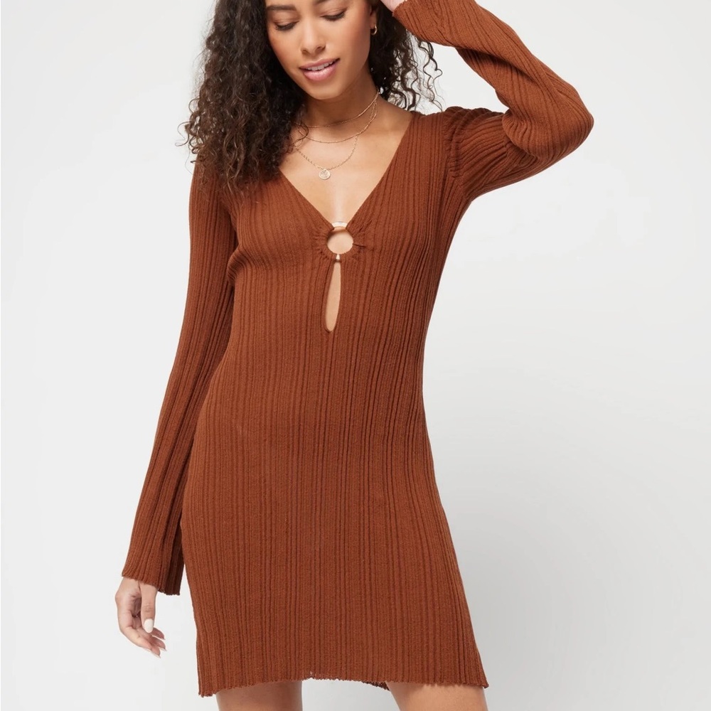 L*Space Wailea Cover Up in brown (NWT)